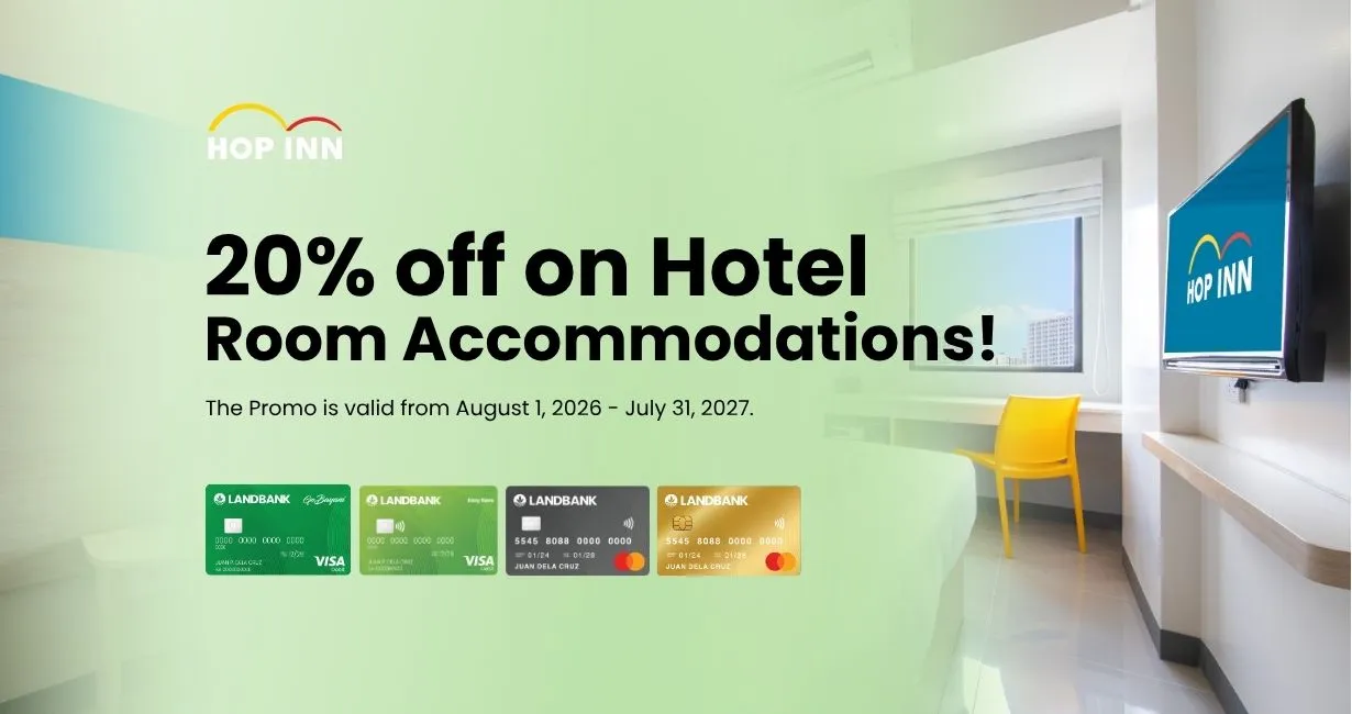 LANDBANK Hop Inn Stay and Save official promo image
